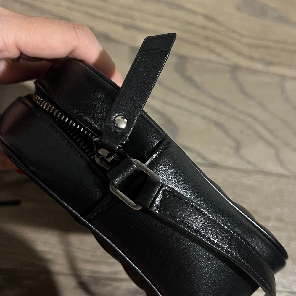 Saint Laurent Lou Camera Bag - Black/Gunmetal Logo - Picture 14 of 14